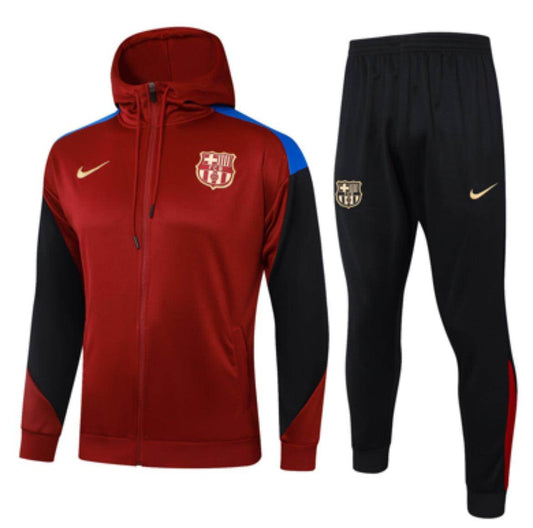 FC Barcelona Red and Black Tracksuit - JerseyLegacy