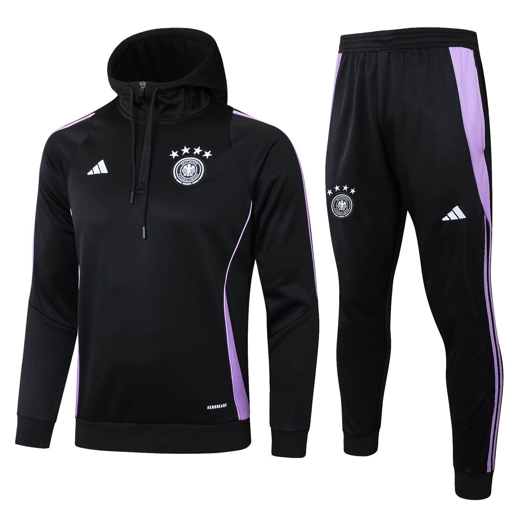 Germany 2024 Black and Pink Tracksuit - JerseyLegacy