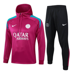 Paris Saint Germain 2024 Pink and Black Tracksuit - JerseyLegacy