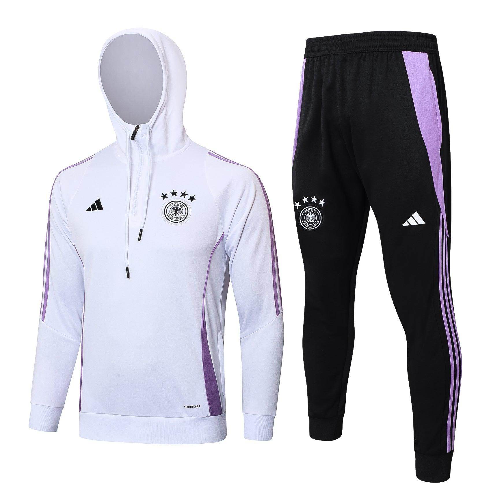 Germany 2024 Black and White Tracksuit II - JerseyLegacy