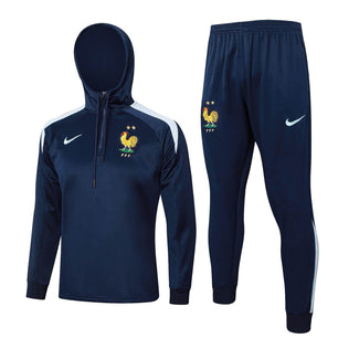 France 2024 Dark Blue Tracksuit - JerseyLegacy