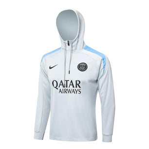 Paris Saint Germain White and Blue Tracksuit - JerseyLegacy