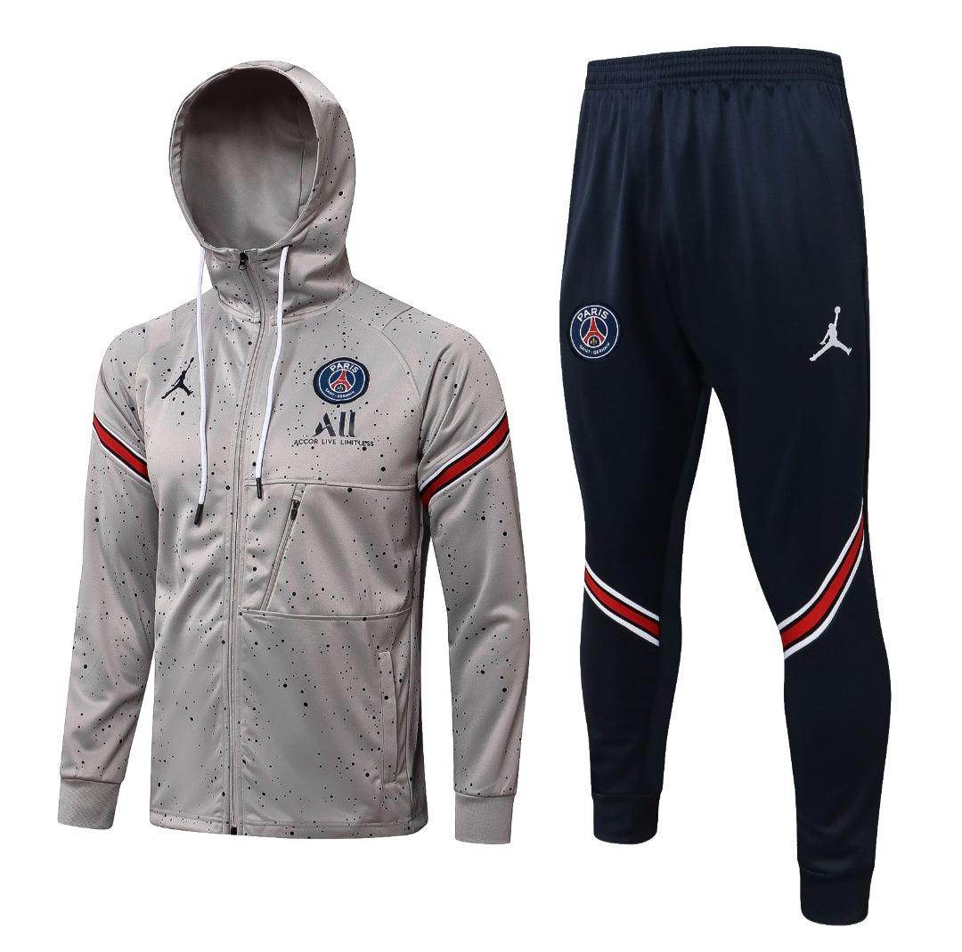 Paris Saint Germain Gray and Blue Tracksuit - JerseyLegacy