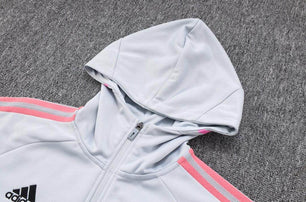 Arsenal FC White and Blue Tracksuit - JerseyLegacy