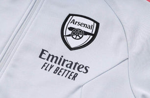 Arsenal FC White and Blue Tracksuit - JerseyLegacy