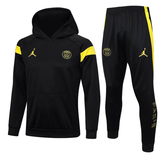 Paris Saint Germain Black and Yellow Tracksuit - JerseyLegacy