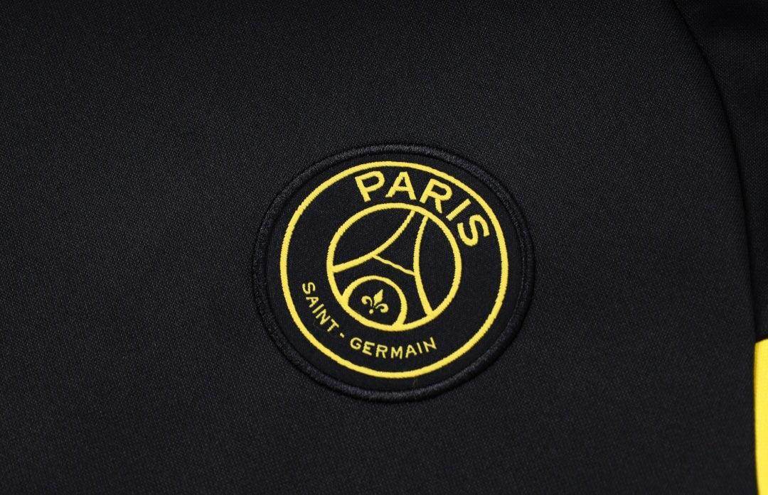 Paris Saint Germain Black and Yellow Tracksuit - JerseyLegacy