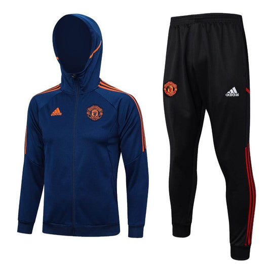Manchester United Dark Blue Tracksuit - JerseyLegacy