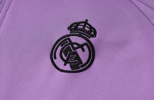 Real Madrid Purple and White Tracksuit - JerseyLegacy