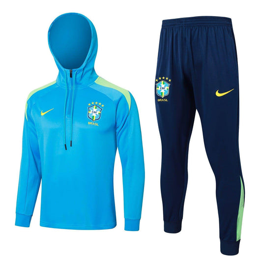 Brazil Light Blue and Dark Blue Tracksuit - JerseyLegacy