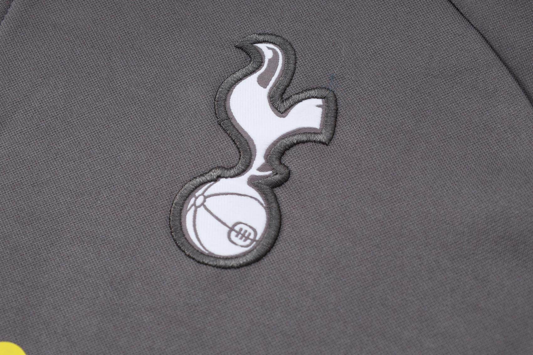 Tottenham Gray and Black Tracksuit - JerseyLegacy