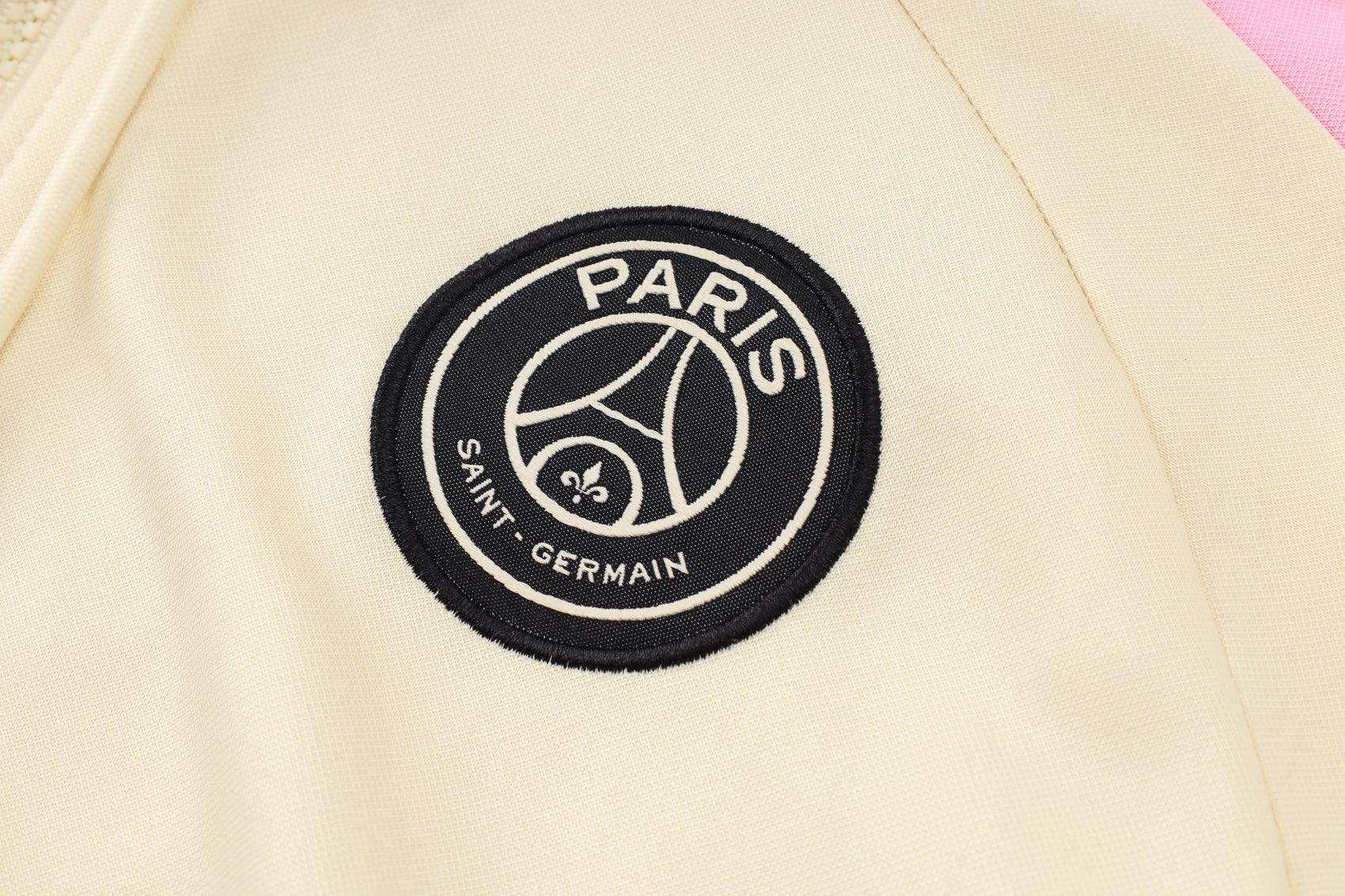 Paris Saint Germain Beige and Black Tracksuit - JerseyLegacy