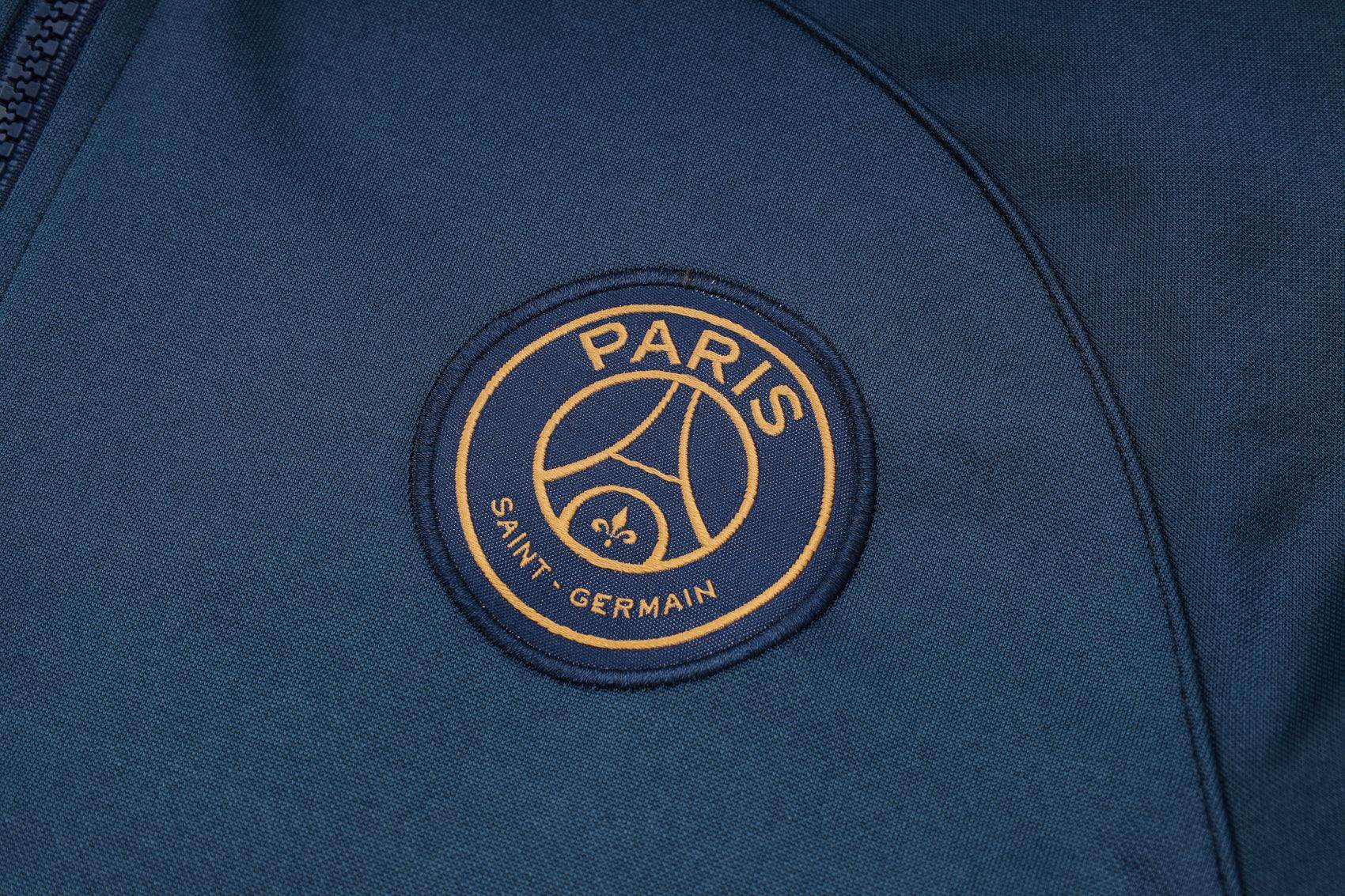 Paris Saint Germain Dark Blue and Gold Tracksuit - JerseyLegacy