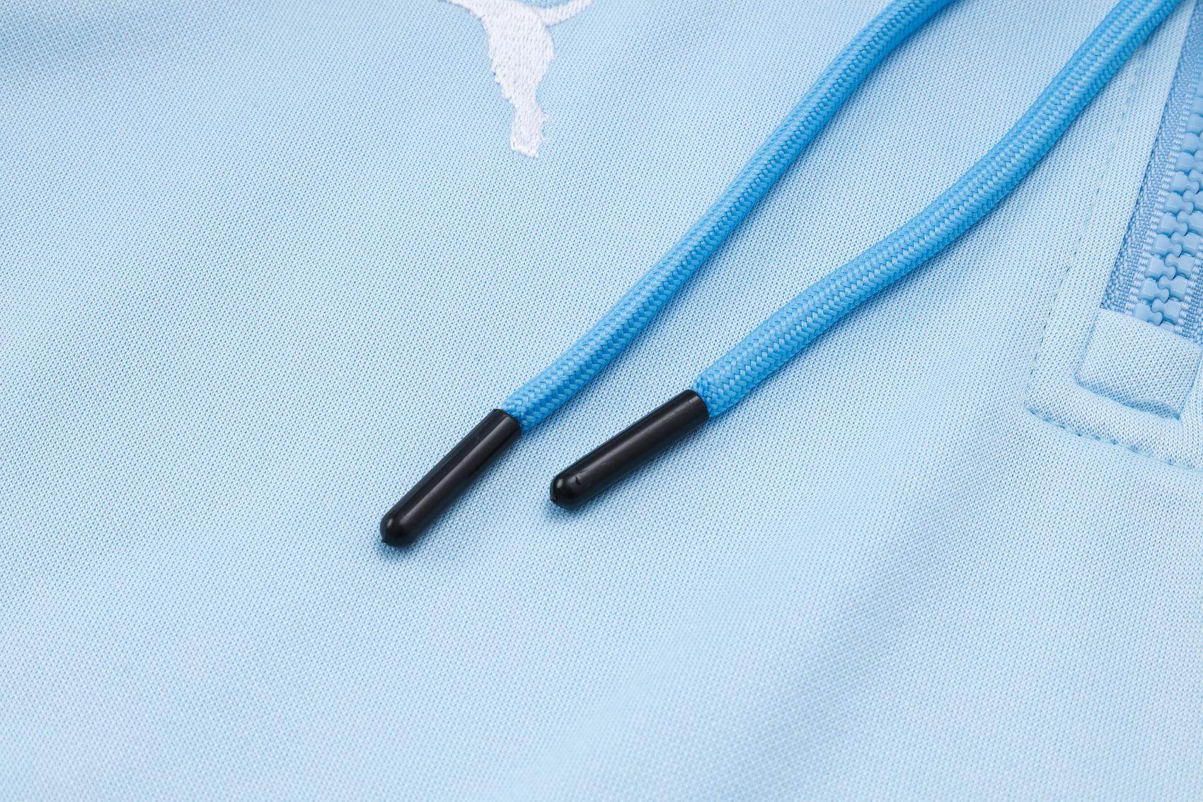 Manchester City Light Blue and Dark Blue Tracksuit - JerseyLegacy