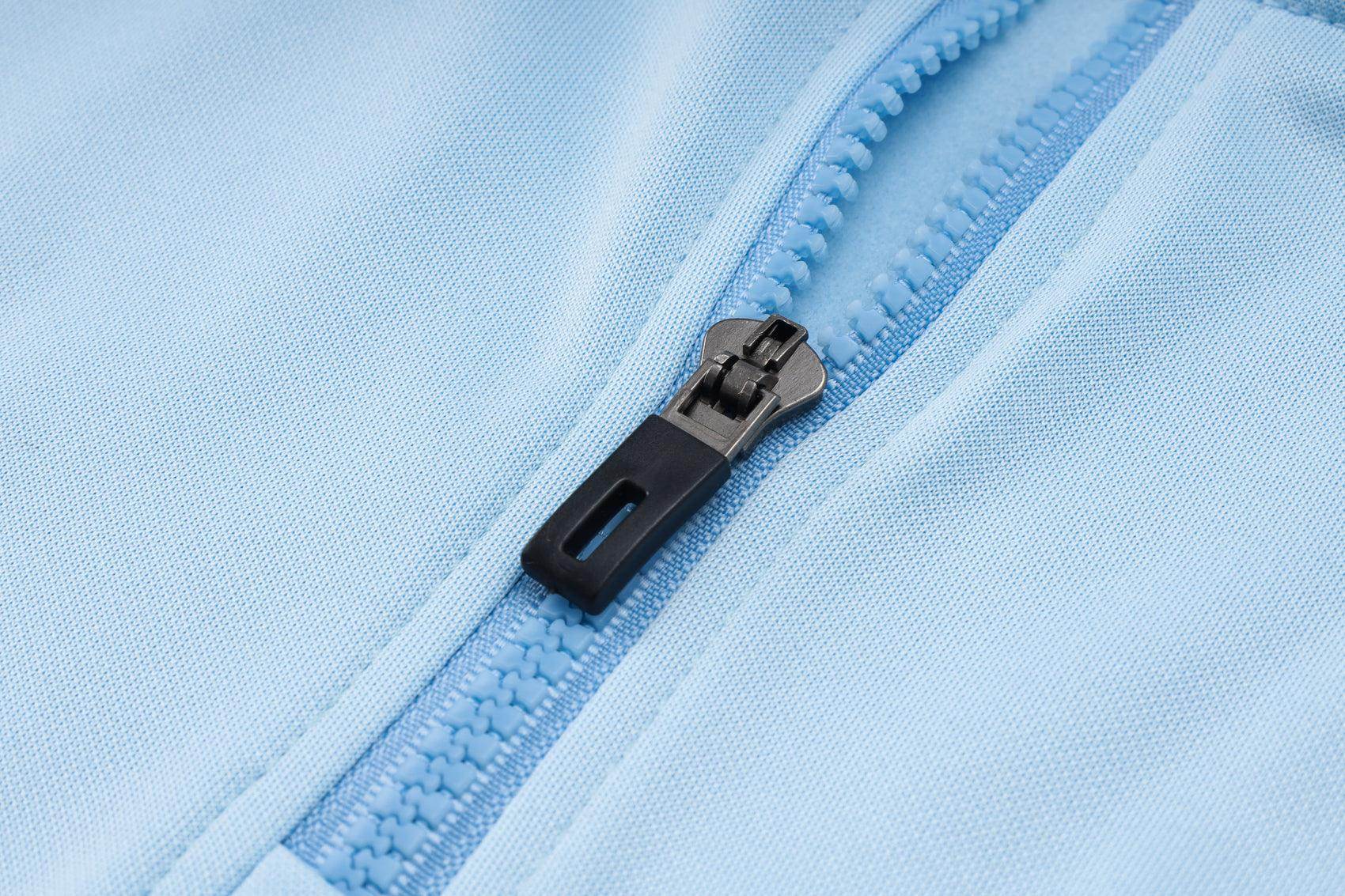 Manchester City Light Blue and Dark Blue Tracksuit - JerseyLegacy