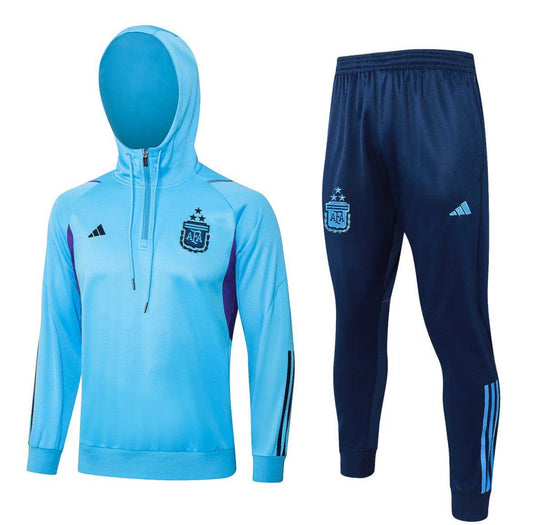 Argentina Light Blue and Dark Blue Tracksuit - JerseyLegacy