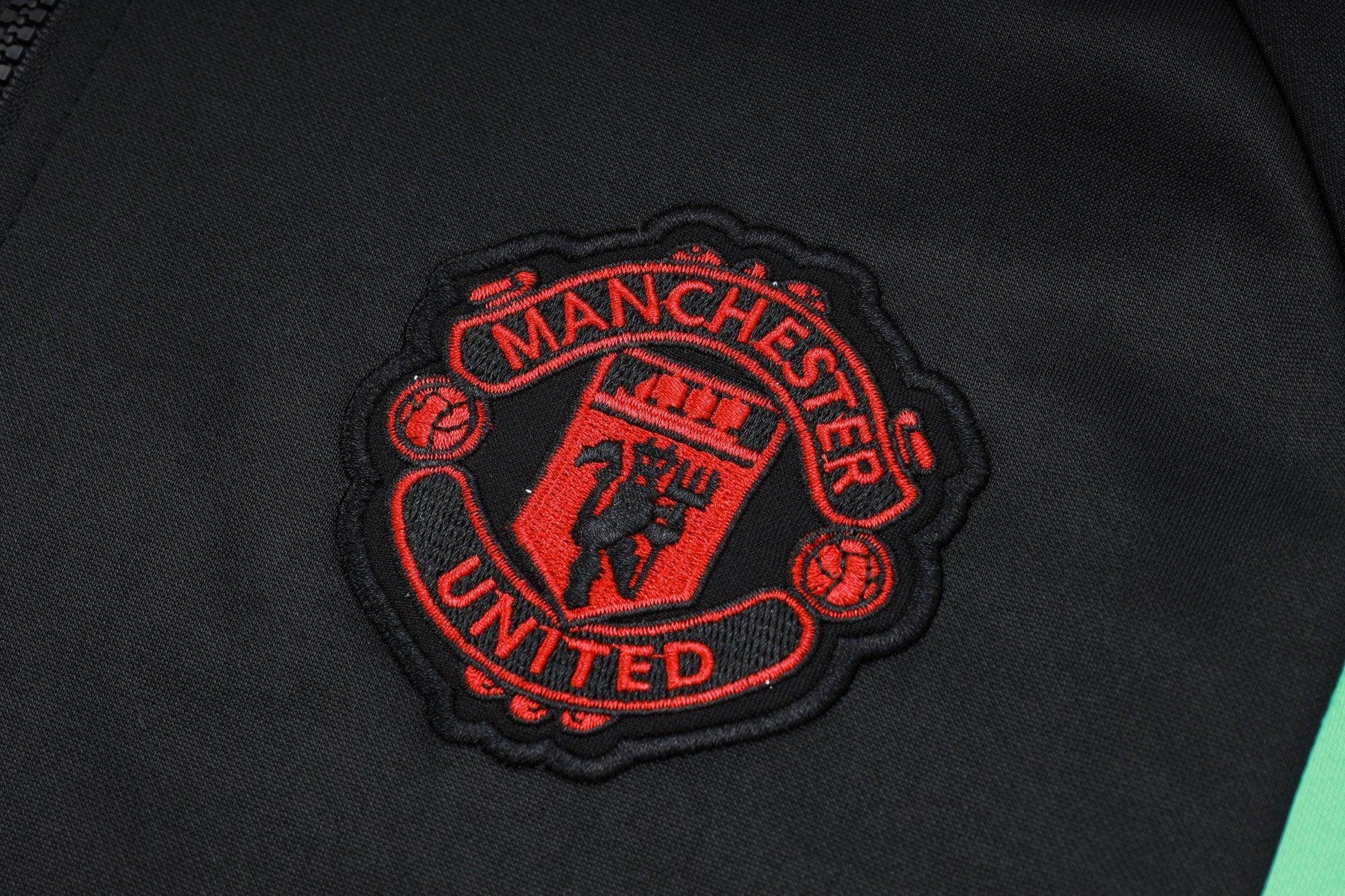 Manchester United Black and Red Tracksuit - JerseyLegacy