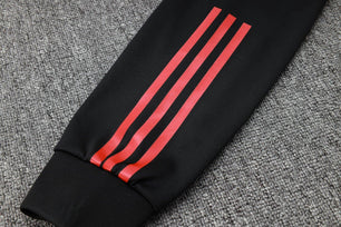Manchester United Black and Red Tracksuit - JerseyLegacy