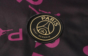 Paris Saint Germain Black and Purple X Gold Tracksuit - JerseyLegacy