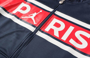 Paris Saint Germain Dark Blue and Red Tracksuit - JerseyLegacy