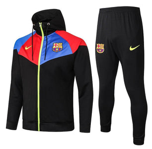 FC Barcelona Black and Blue x Red Tracksuit - JerseyLegacy