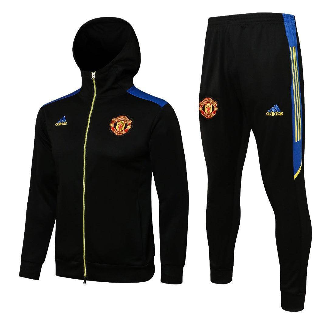 Manchester United Black Tracksuit - JerseyLegacy