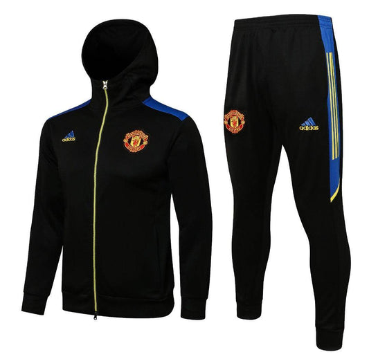 Manchester United Black Tracksuit - JerseyLegacy