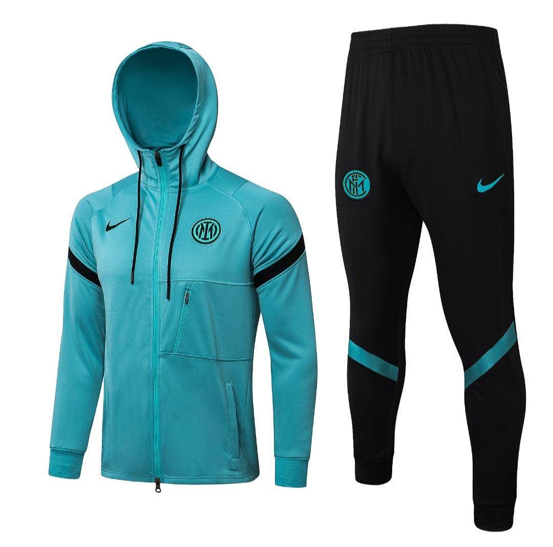 Inter Milan Turquoise and Black Tracksuit - JerseyLegacy