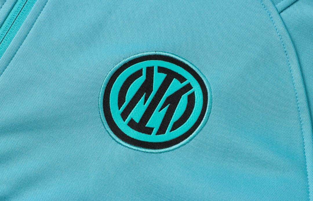 Inter Milan Turquoise and Black Tracksuit - JerseyLegacy