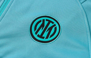 Inter Milan Turquoise and Black Tracksuit - JerseyLegacy