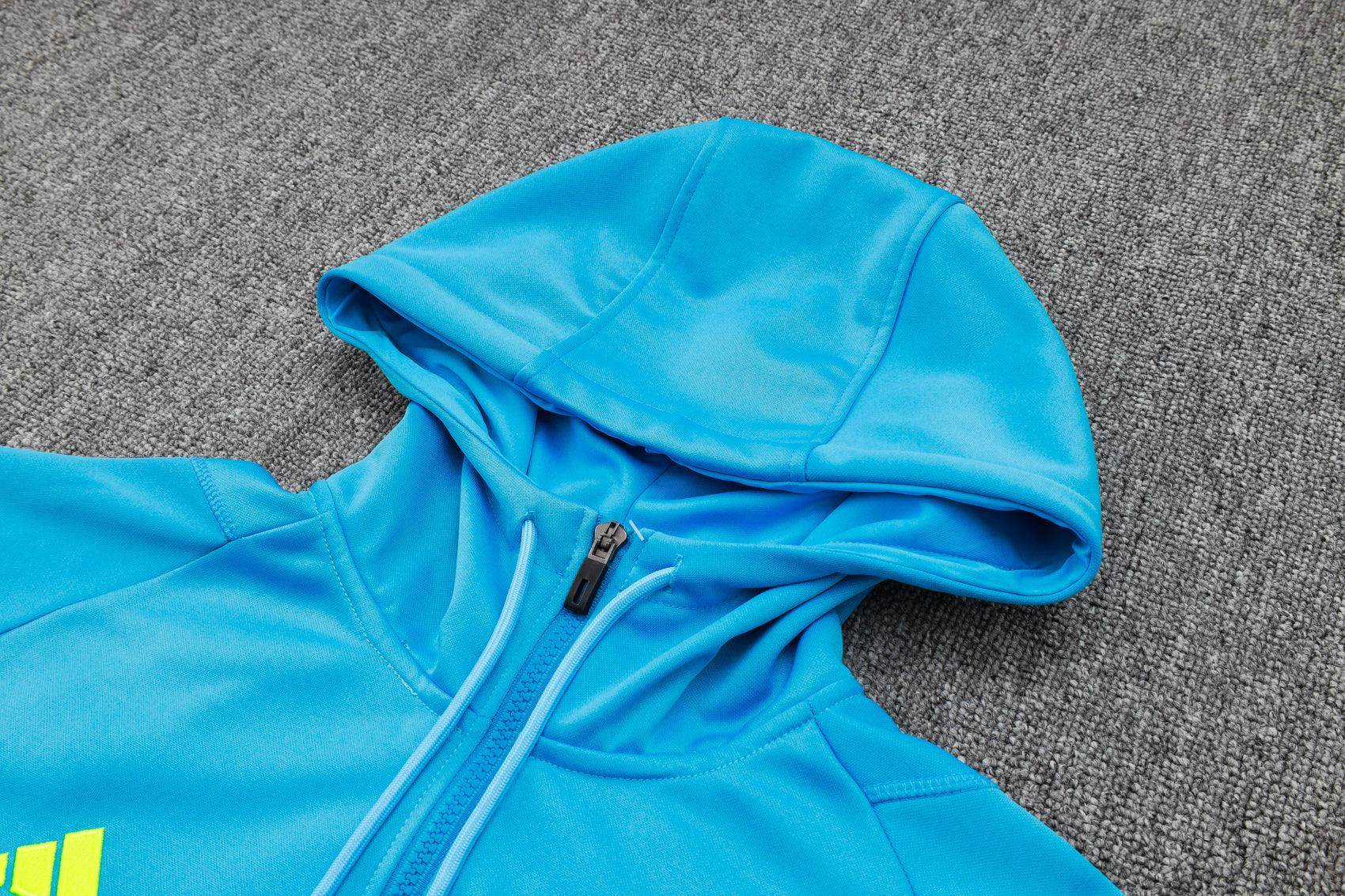 Arsenal FC Light Blue and Black Tracksuit - JerseyLegacy