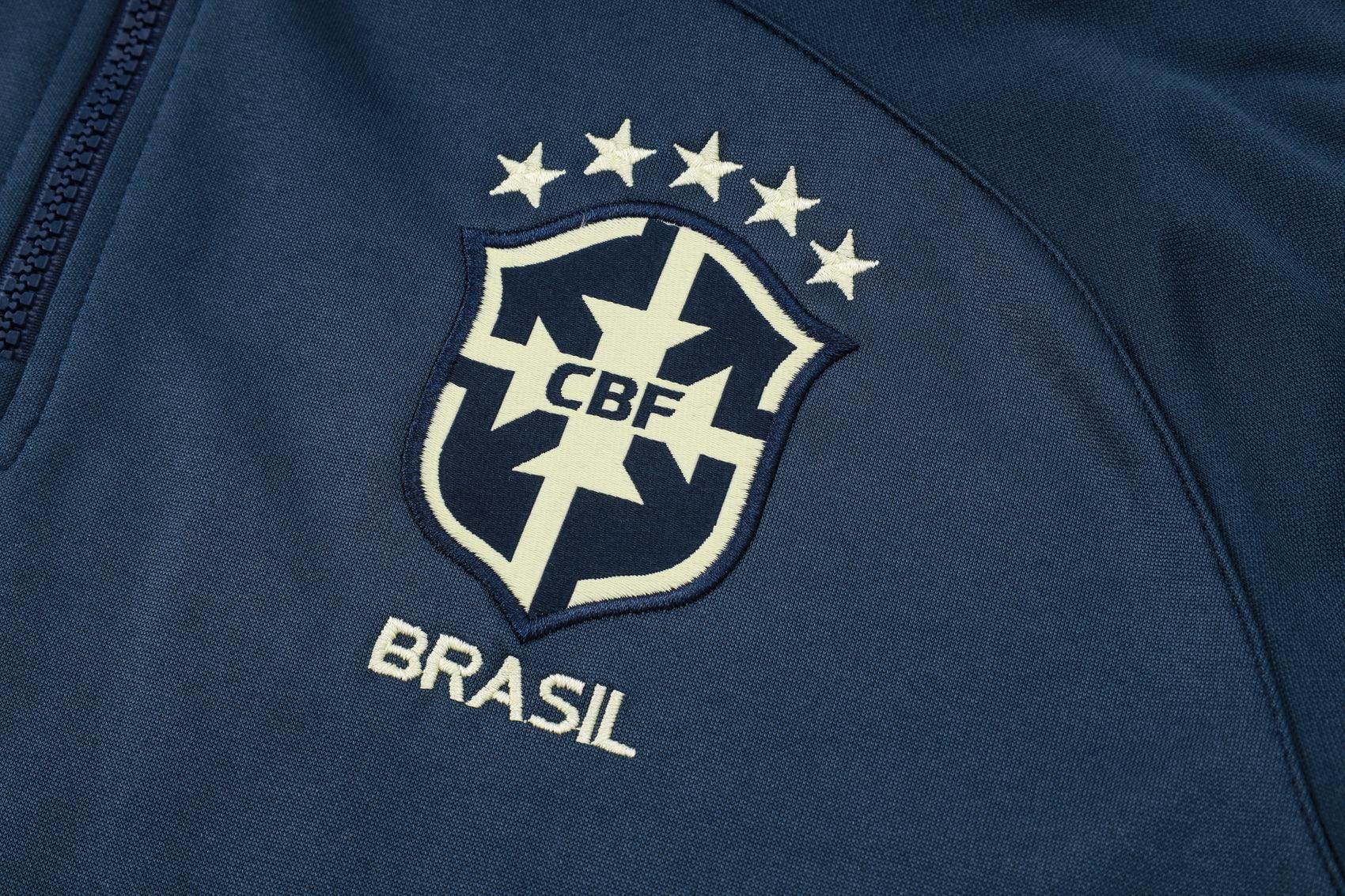 Brazil Dark Blue Tracksuit - JerseyLegacy