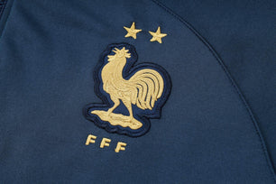 France Dark Blue and Gold Tracksuit - JerseyLegacy