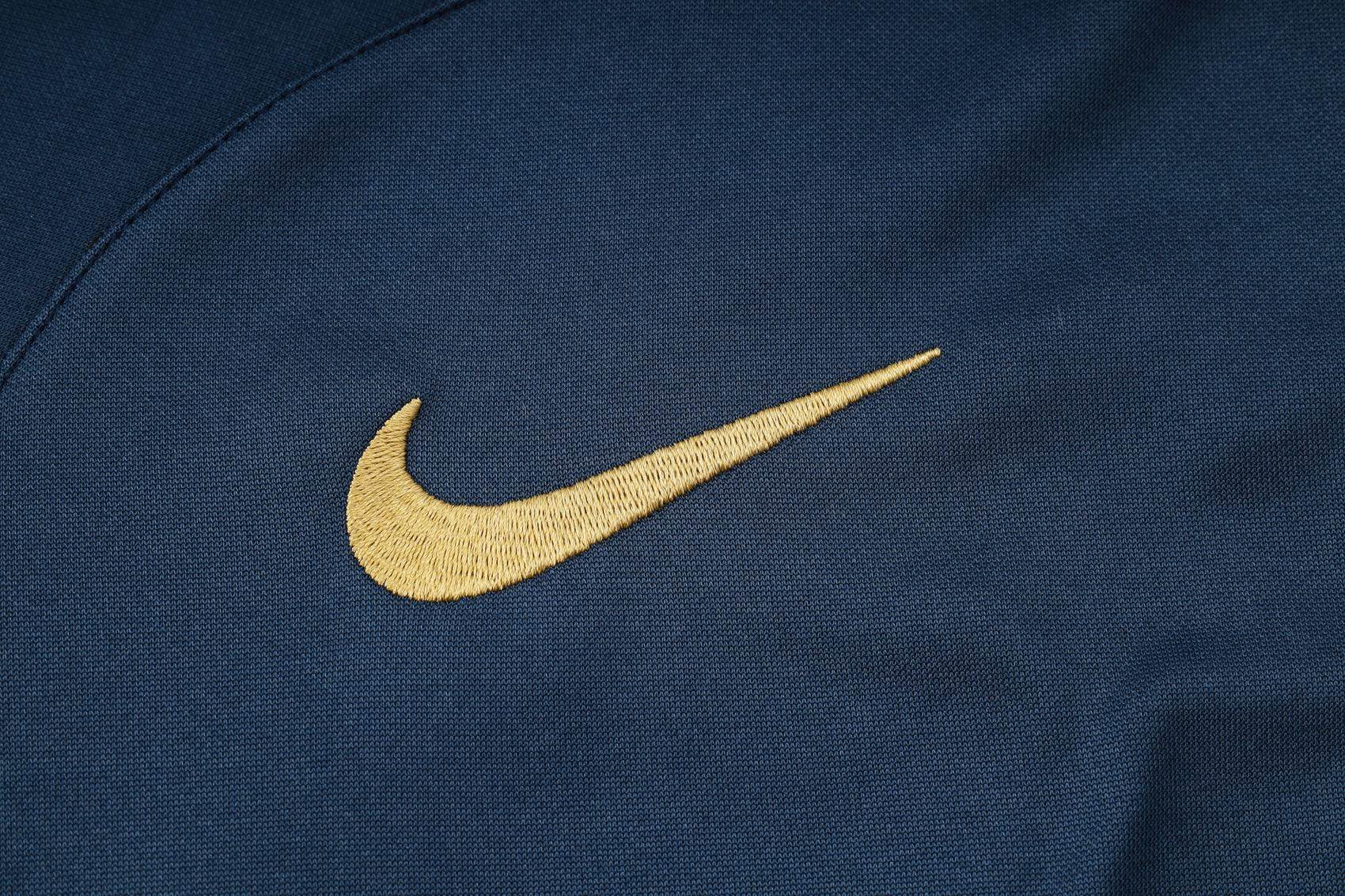 France Dark Blue and Gold Tracksuit - JerseyLegacy