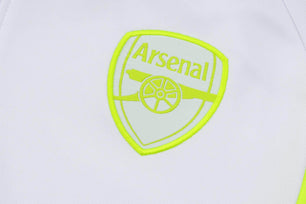 Arsenal FC Black and White x Lime Green Tracksuit - JerseyLegacy