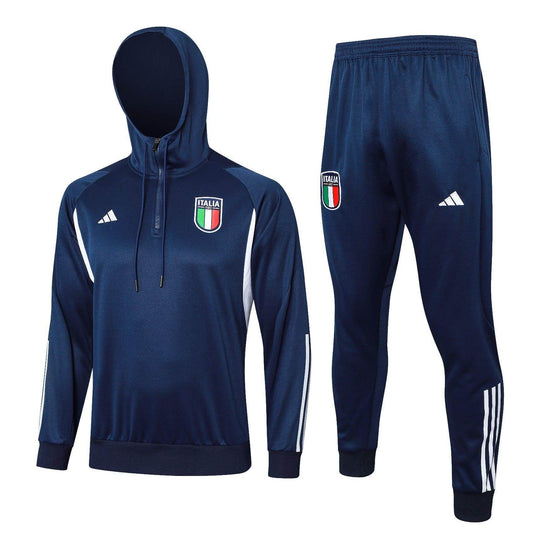 Italy Dark Blue Tracksuit III - JerseyLegacy