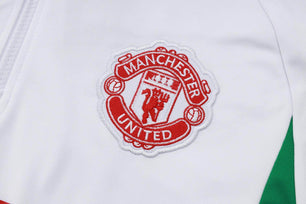 Manchester Unite White and Black Tracksuit - JerseyLegacy