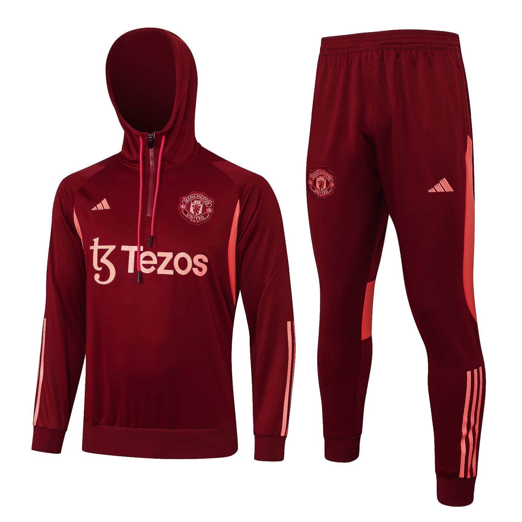 Manchester United Blaze Red Tracksuit - JerseyLegacy