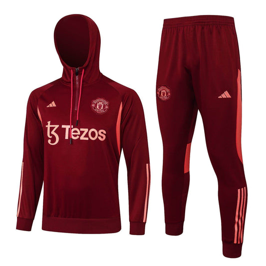Manchester United Blaze Red Tracksuit - JerseyLegacy
