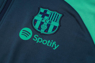 FC Barcelona Teal Green and Dark Blue Tracksuit - JerseyLegacy