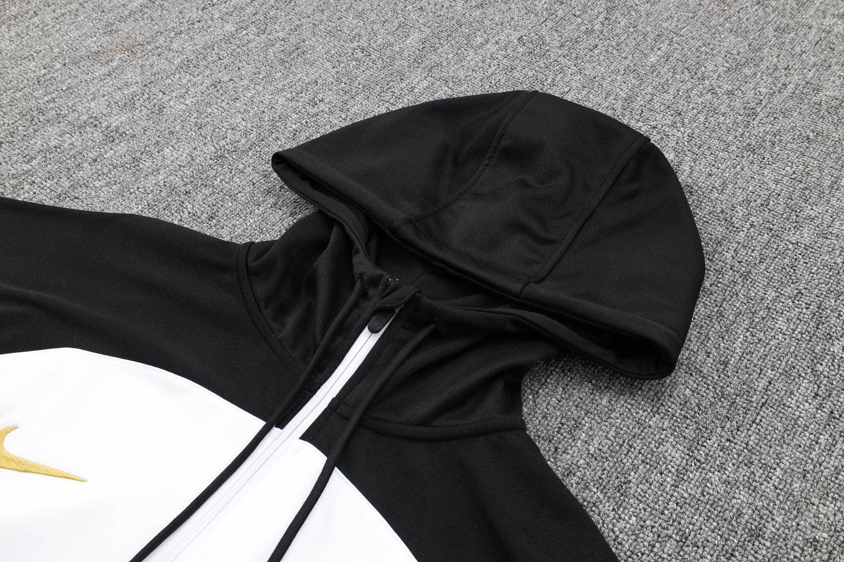 Chelsea Black and White x Gold Tracksuit - JerseyLegacy