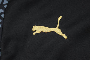 Olympique de Marseille Black and Gold Tracksuit - JerseyLegacy