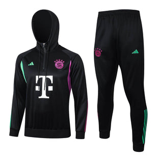 Bayern Munich Black Tracksuit - JerseyLegacy