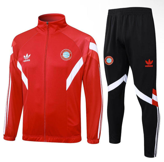 Bayern Munichen Red and Black Tracksuit III - JerseyLegacy