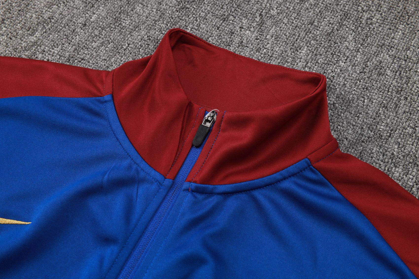 Fc Barcelona Blue And Red Tracksuit - JerseyLegacy
