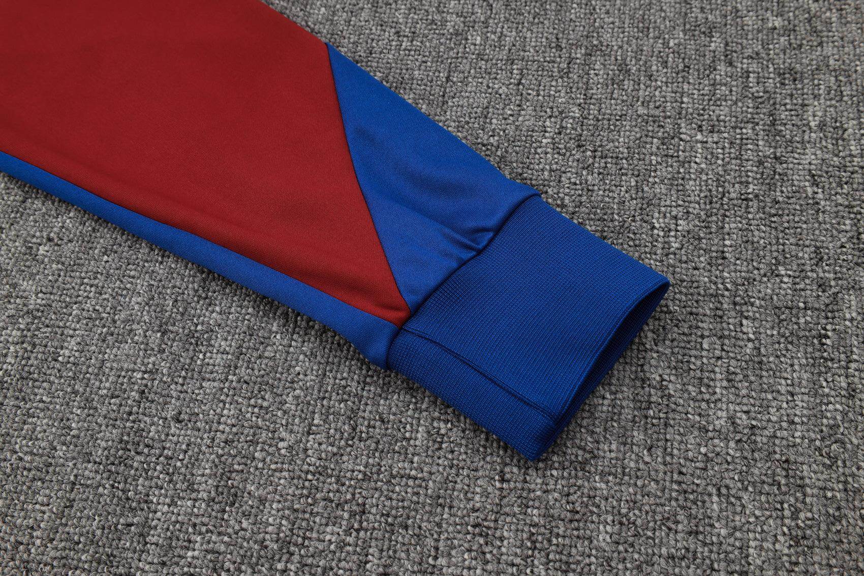 Fc Barcelona Blue And Red Tracksuit - JerseyLegacy