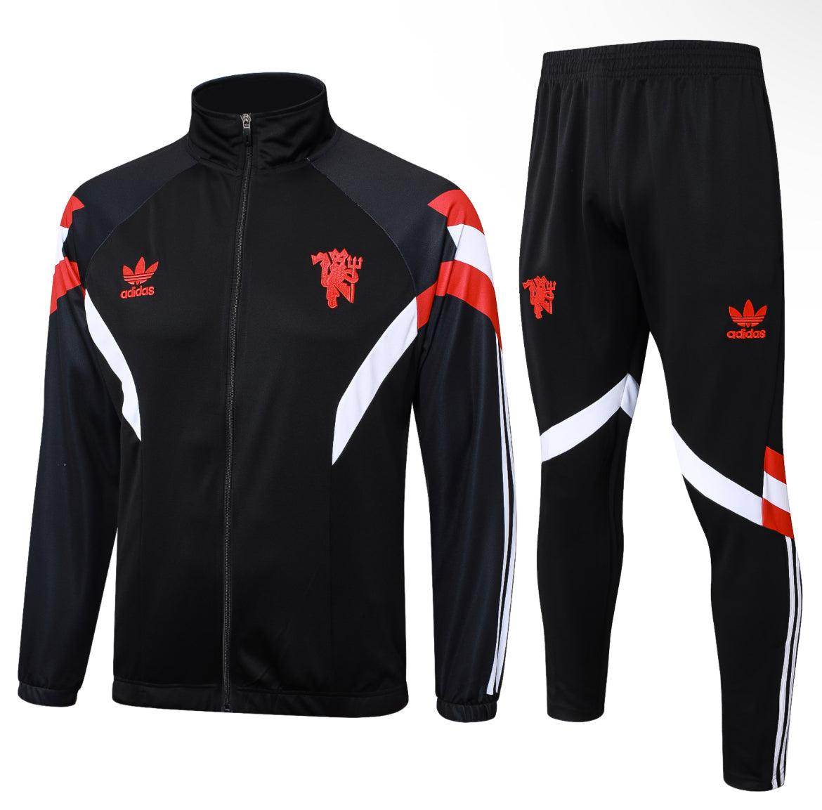 Manchester United Black and Red Tracksuit II - JerseyLegacy