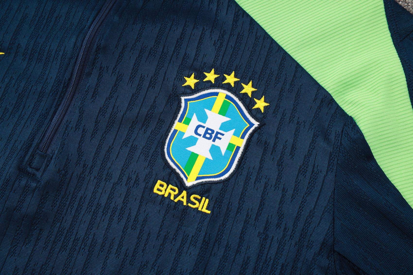 Brazil Dark Blue Tracksuit - JerseyLegacy