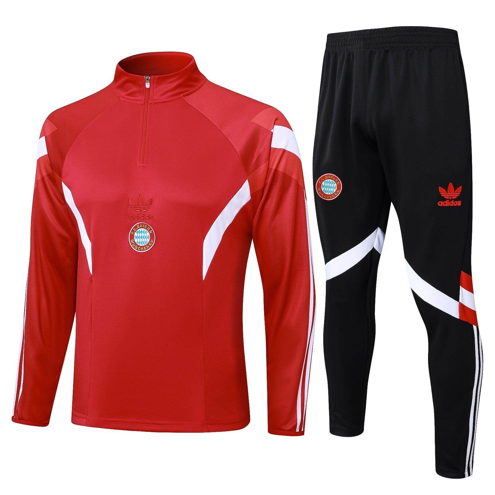 Bayern Munchen Black and Red Tracksuit II - JerseyLegacy