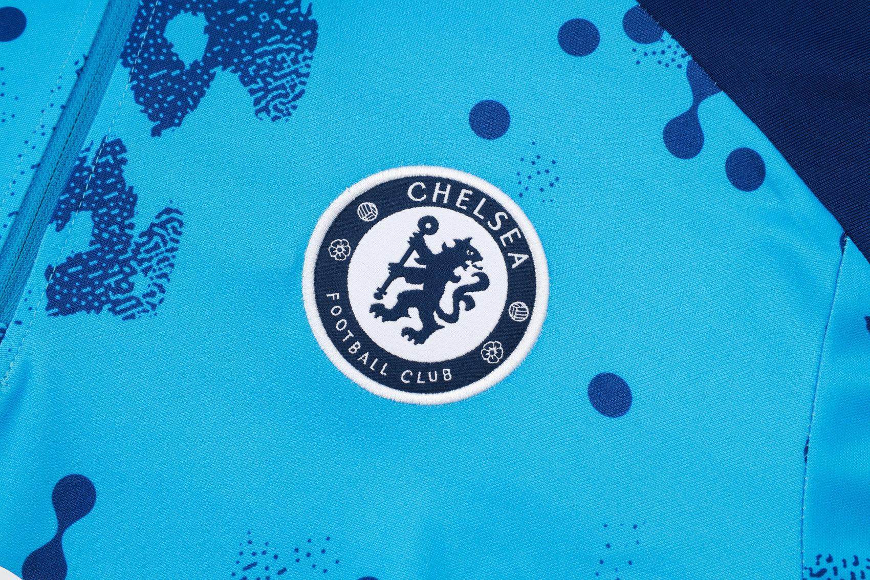 Chelsea Dark Blue and Light Blue Tracksuit - JerseyLegacy